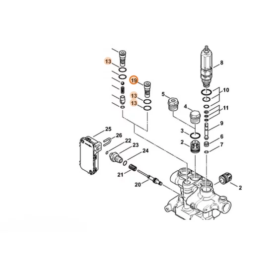 Stihl  Śruba zamykająca 4757 700 2300